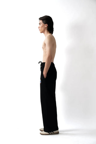 Black Terry Knit Bottoms