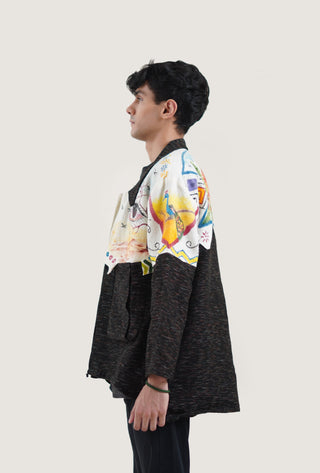 Dystopian Painted Dhaaba Jacket - Rastah