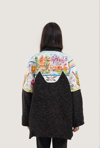 Dystopian Painted Dhaaba Jacket - Rastah