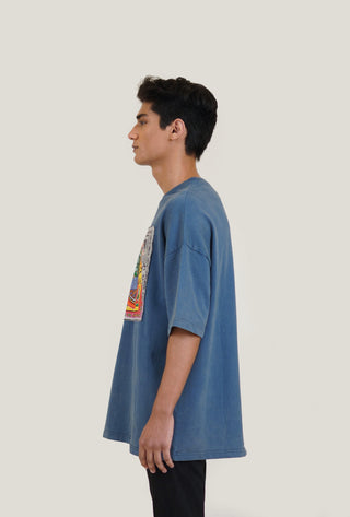 Digink Melting Patch Acid Wash T-shirt - Rastah