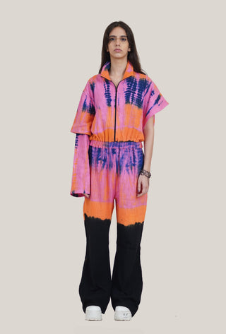 Hand Tye Dye Dystopian Jumpsuit - Rastah