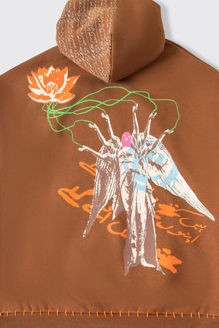 COLORS OF REBIRTH - BROWN HOODIE - Rastah