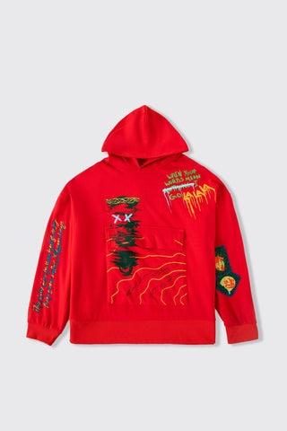 THE MADMAN - RED HOODIE - Rastah