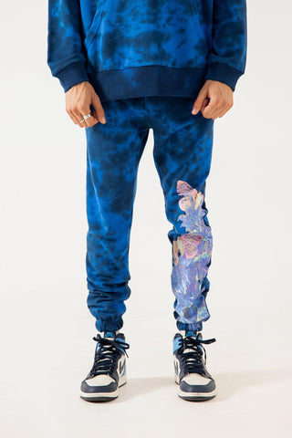 DIGINK COLLAB TYE DYE SWEATPANTS - Rastah