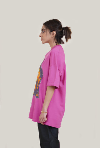 Pink "Eyes Cant See" Patch T-shirt - Rastah