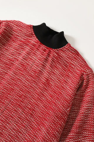 "Talaash" handwoven mock neck kameez