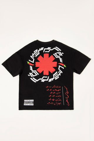 SURKH GARAM MIRCHAIN BLACK T-SHIRT - Rastah