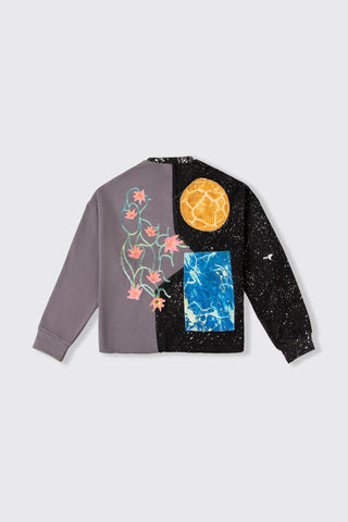 THE BEGINING - GREY/BLACK SWEATSHIRT - Rastah