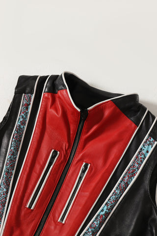"After hours" leather vest