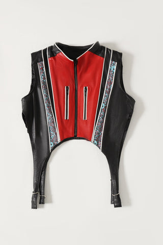 "After hours" leather vest