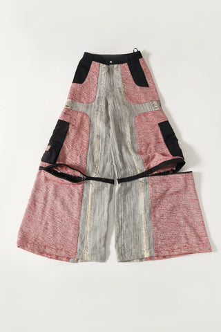 "Kasuri" handwoven trousers