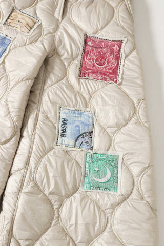Quilted stamp trousers