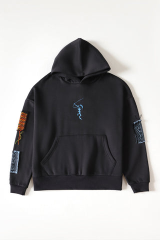Graffiti screen printed hoodie