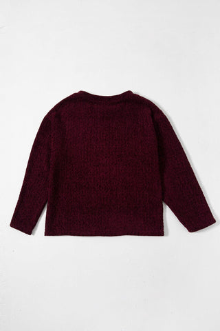 HAND WOVEN VELVET SWEATER - Rastah