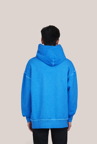 Blue Oil Wash Hoodie - Rastah
