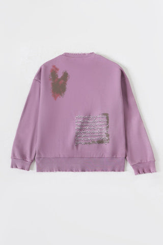 "The feeling is mutual" lavender sweatshirt