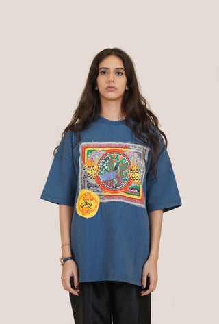 Digink Melting Patch Acid Wash T-shirt - Rastah