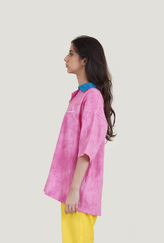 Panel Distorted Dye Shirt - Rastah