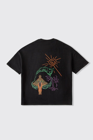 ECHOS OF THE PAST BLACK T-SHIRT - Rastah