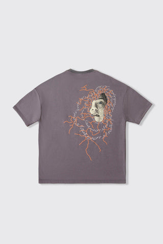 "I AM NOBODY" GREY T-SHIRT - Rastah