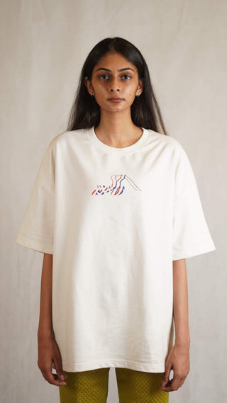 Model Town Off White T-shirt - Rastah