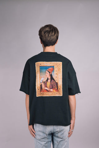 Heavy Weight Sea Green Pop-Art T-shirt - Rastah