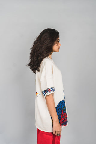 Blockprint Peacock T-Shirt - Rastah