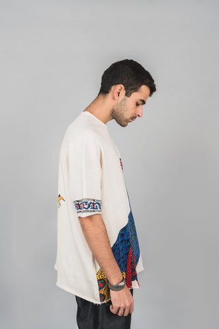 Blockprint Peacock T-Shirt - Rastah