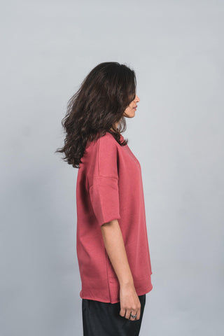 Minimal Pink Logo T-Shirt - Rastah