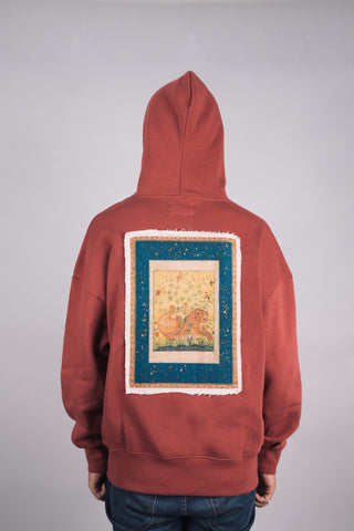 Brick Pink Envelope Pocket Hoodie - Rastah