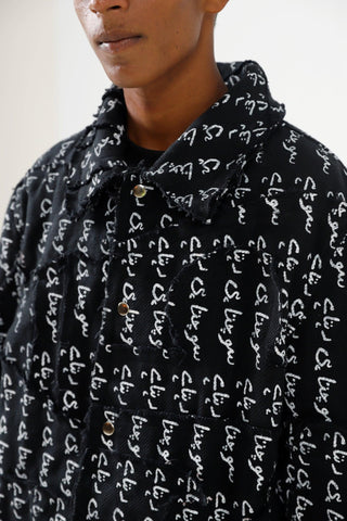 "SOCHTA HI REHTA HAI" HANDWOVEN DISTRESSED DENIM JACKET - Rastah