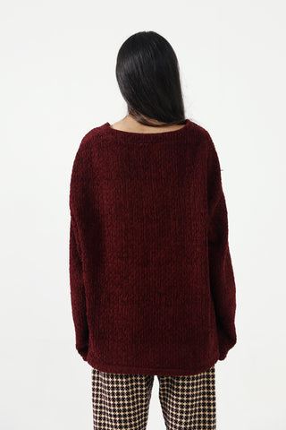 HAND WOVEN VELVET SWEATER - Rastah