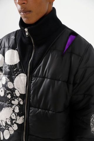 "DARK WATERS" ASYMMETRICAL NYLON PUFFER - Rastah
