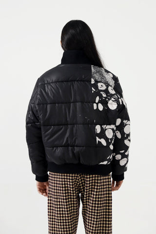 "DARK WATERS" ASYMMETRICAL NYLON PUFFER - Rastah