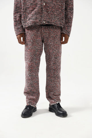 RECYCLED MIXED YARN TROUSERS - Rastah