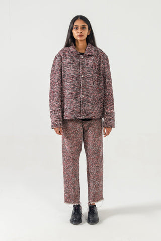 RECYCLED MIXED YARN TROUSERS - Rastah