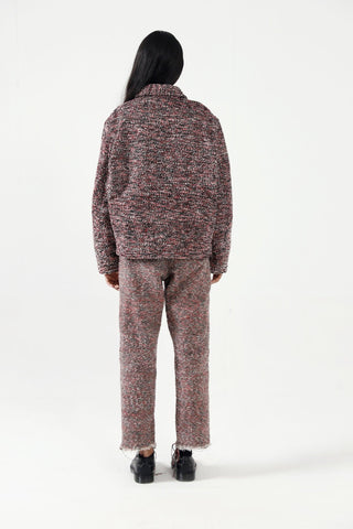 RECYCLED MIXED YARN TROUSERS - Rastah