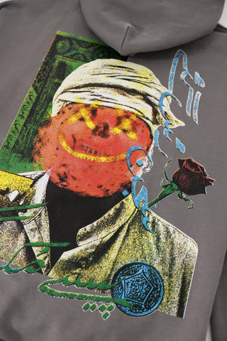 "SAJAN RUS GAYE" SMOKE GREY HOODIE - Rastah