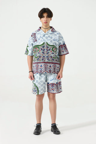 "Kahani" hand block printed shorts
