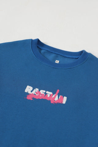 "+92" royal blue patch T-shirt