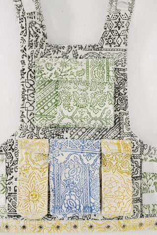 Rastah tactical block print vest