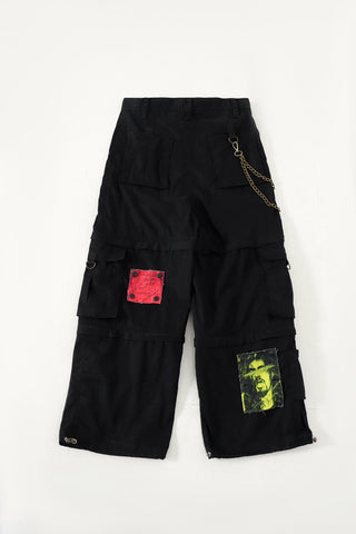 Patchwork cargo pants