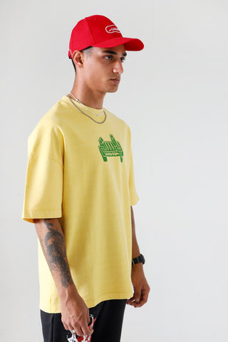 "Sweet lemonade" garment dyed logo T-shirt