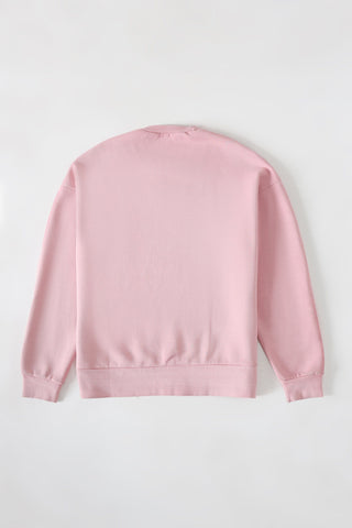 Bubblegum garment dyed logo sweatshirt