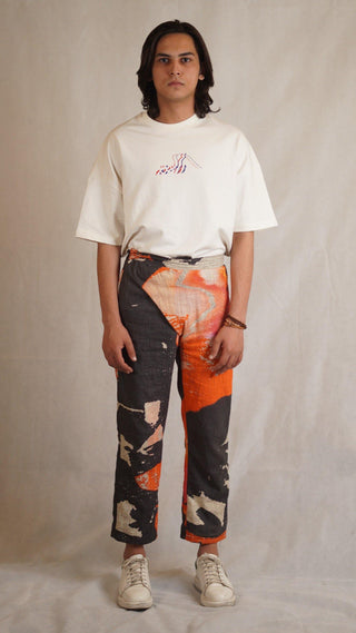 Marble Print Khaddar Pants - Rastah