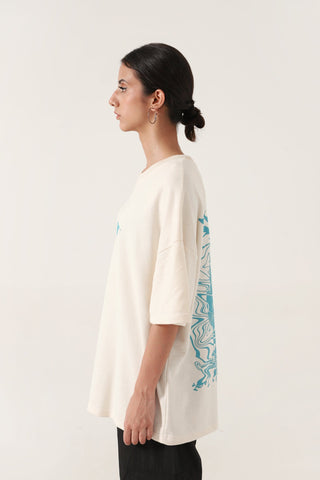 MERA HAAL - BEIGE T-SHIRT - Rastah
