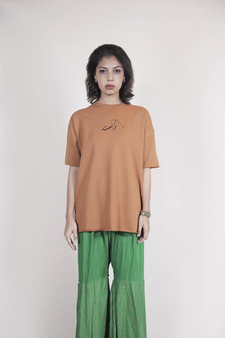 ORANGE JINNAH COLLAGE T-SHIRT - Rastah
