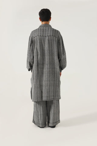 GREY HANDWOVEN SHALWAR - Rastah
