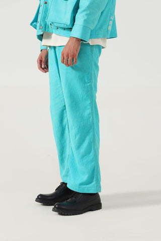 SKY BLUE HANDWOVEN PANTS - Rastah