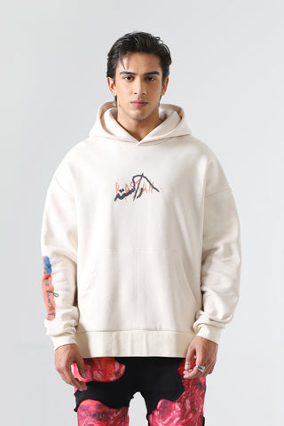"Hamesha thaka howa" beige hoodie